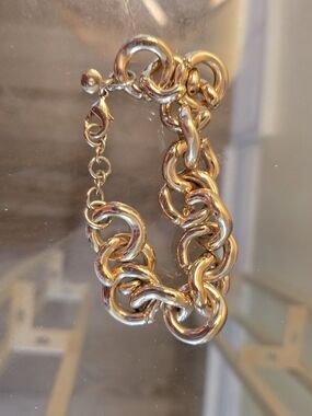 J. Crew Gold-Tone Chunky Link Bracelet